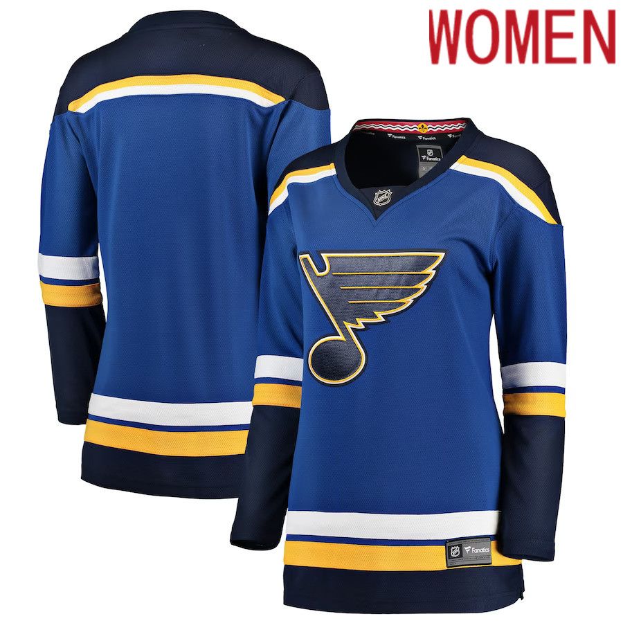 Women St. Louis Blues Fanatics Branded Blue Breakaway Home NHL Jersey